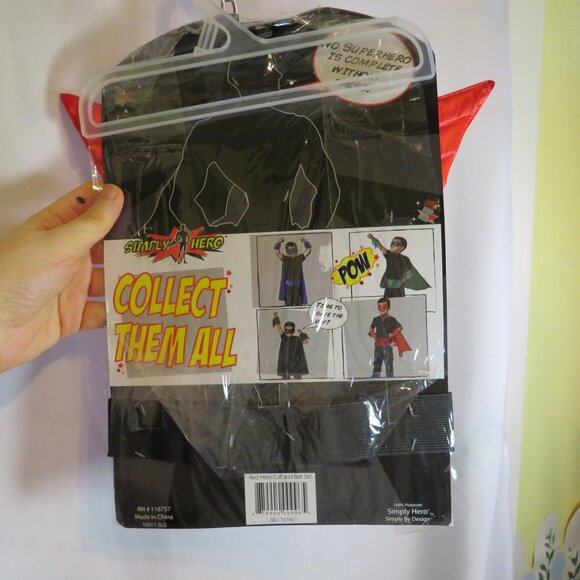 superhero costume accessory belt and two cuffs new in package halloween dress up - Picture 9 of 10